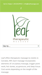 Mobile Screenshot of leafmassage.com